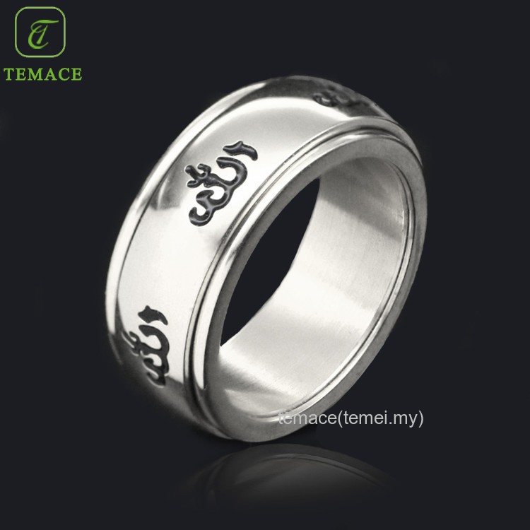 Cincin Pasangan Bahan Titanium Steel Model Salju His Queen and Her King Romantis untuk Pria / Wanita