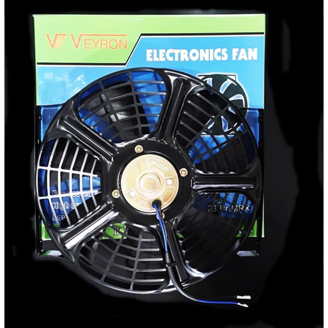 Extra Fan Kipas motor Ac mobil Universal kondensor radiator Rangka Besi 12v 10” inch inches