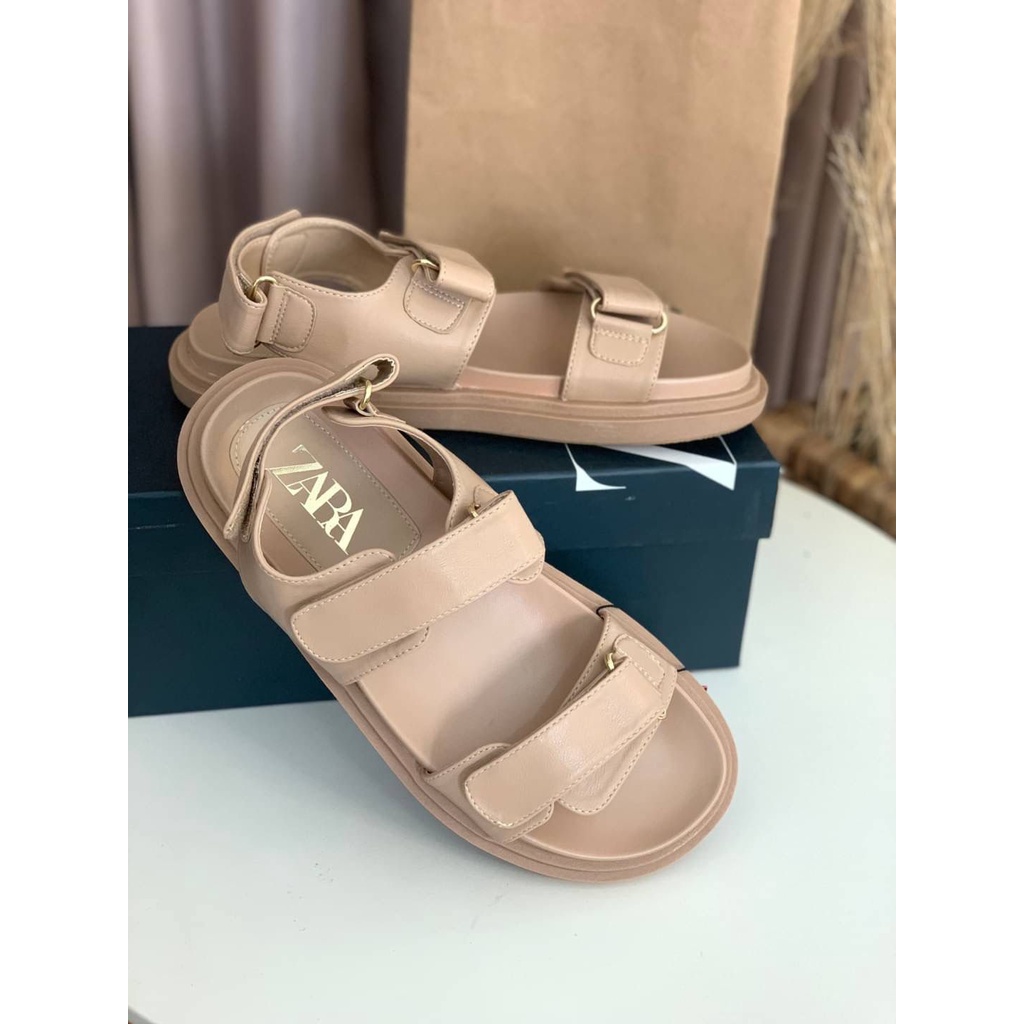 [7.7 Boombastis Sale⚡] - SANDAL WANITA ZS367 FLAT FLATFORM SANDALS PREMIUM IMPORT