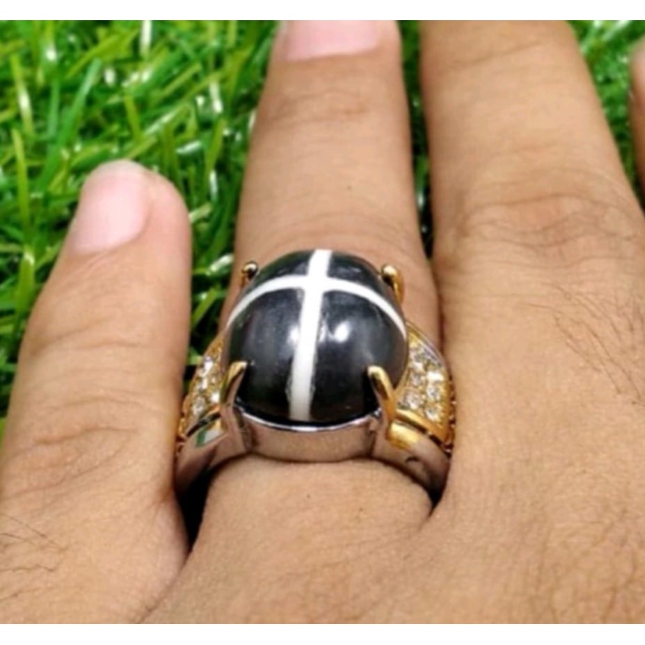 Batu Akik Tapak Jalak Hitam Top Colour