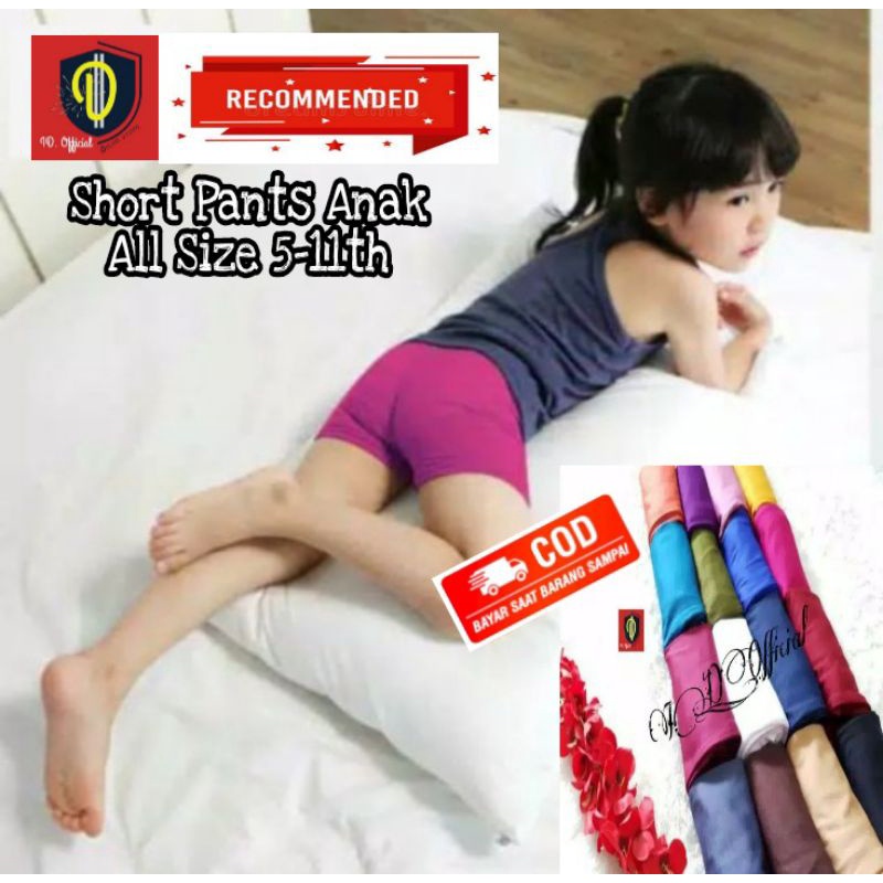 Short Pants Daleman Anak Perempuan Sot Usia 5-11th