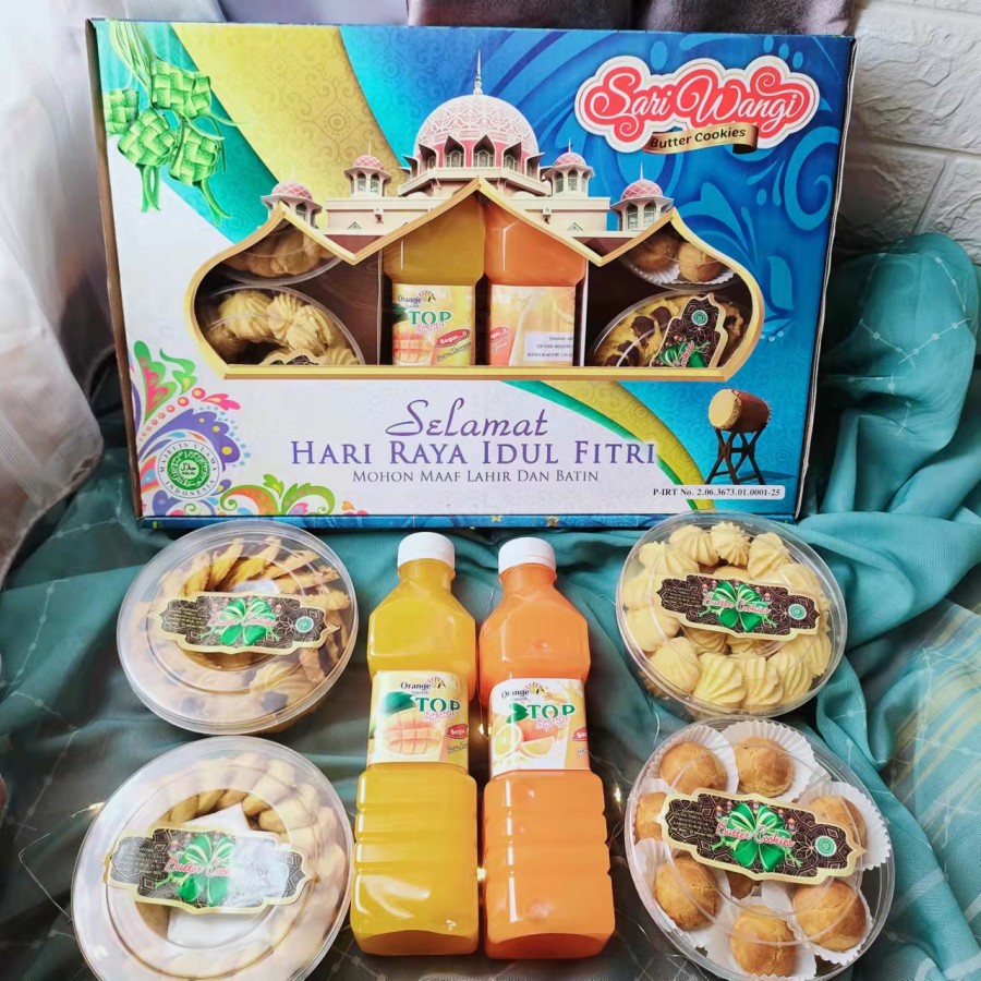 Parcel Ramadhan 2022 Kue Lebaran Cookies dan Sirup Parcel Ramadhan 4 Cookies 2 Sirup 4/2A