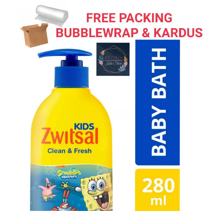 Zwitsal kids blue bubble bath 280ml/sabun cair anak biru 280 ml