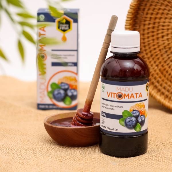 Madu Vitomata Original Buah Bilberry Suplemen Nutrisi Kesehatan Mata Asli BPOM HALAL