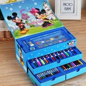 

54Psc|Pensil Warna,Set Crayon Set,Spidol Warna Set Alat Lukis, Cat Air