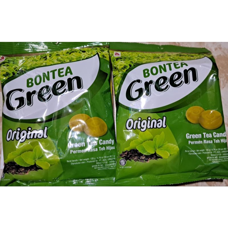 Jual Permen Bontea Greean Tea Original 1 Pack Isi 50 Butir Permen Permen Segar Rasa Teh Permen 9618