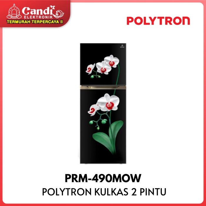 POLYTRON Kulkas 2 Pintu Kapasitas 350 Liter PRM-490MOW