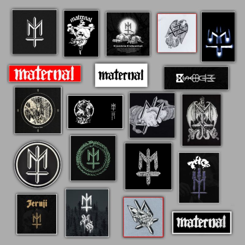 STICKER BRAND MATERNAL DISASTER PREMIUM QUALITY PTODUC STIKER HELM/HP/LEPTOP/LEMARI