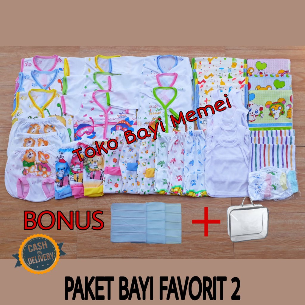 BONUS TAS Paket perlengkapan bayi FAVORIT GRATIS TAS