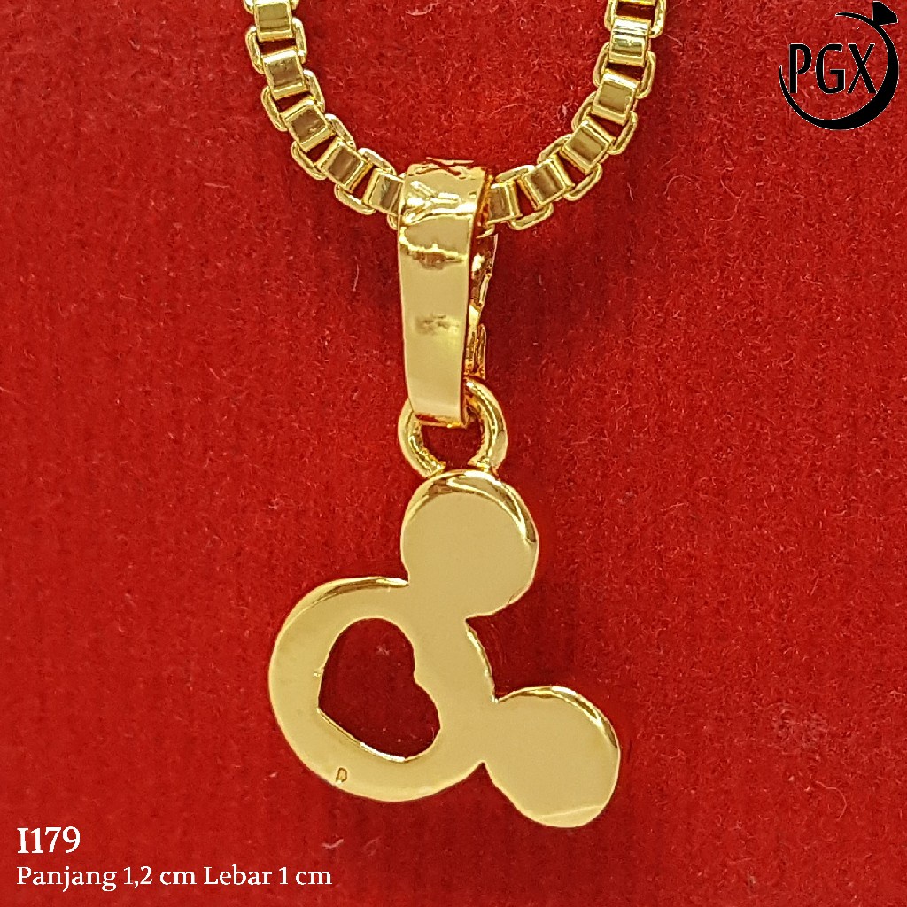 PGX Liontin Kalung Xuping Wanita Perhiasan Lapis Emas Aksesoris Fashion - I179