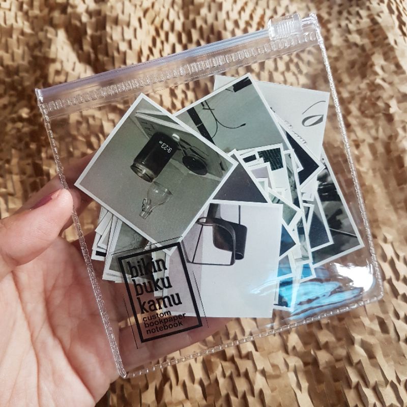 44pcs Stiker HVS aesthetic estetik foto gambar potret jurnal / scrapbook / journaling notebook stick