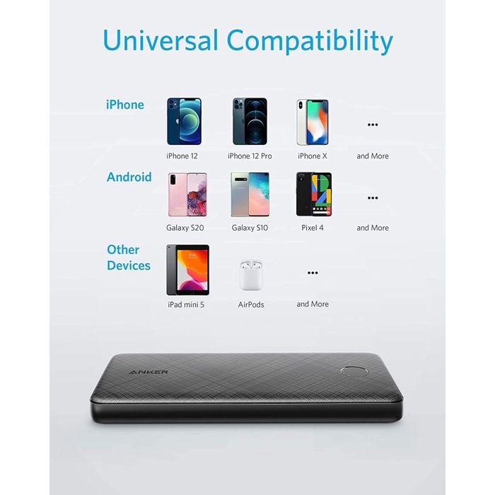 Anker Powerbank PowerCore Slim 10.000 mAh PD - SKU : A1245 - Garansi Resmi 18 Bulan