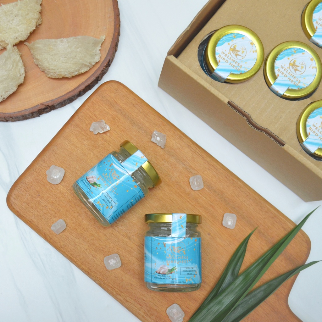 

Minuman Sarang Burung Walet Wellness Bird Nest Asli 100% dgn Pandan 6 Jar