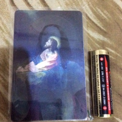 

Bookmark - Pembatas Buku Yesus Berdoa di Taman Getsemani - Hologram