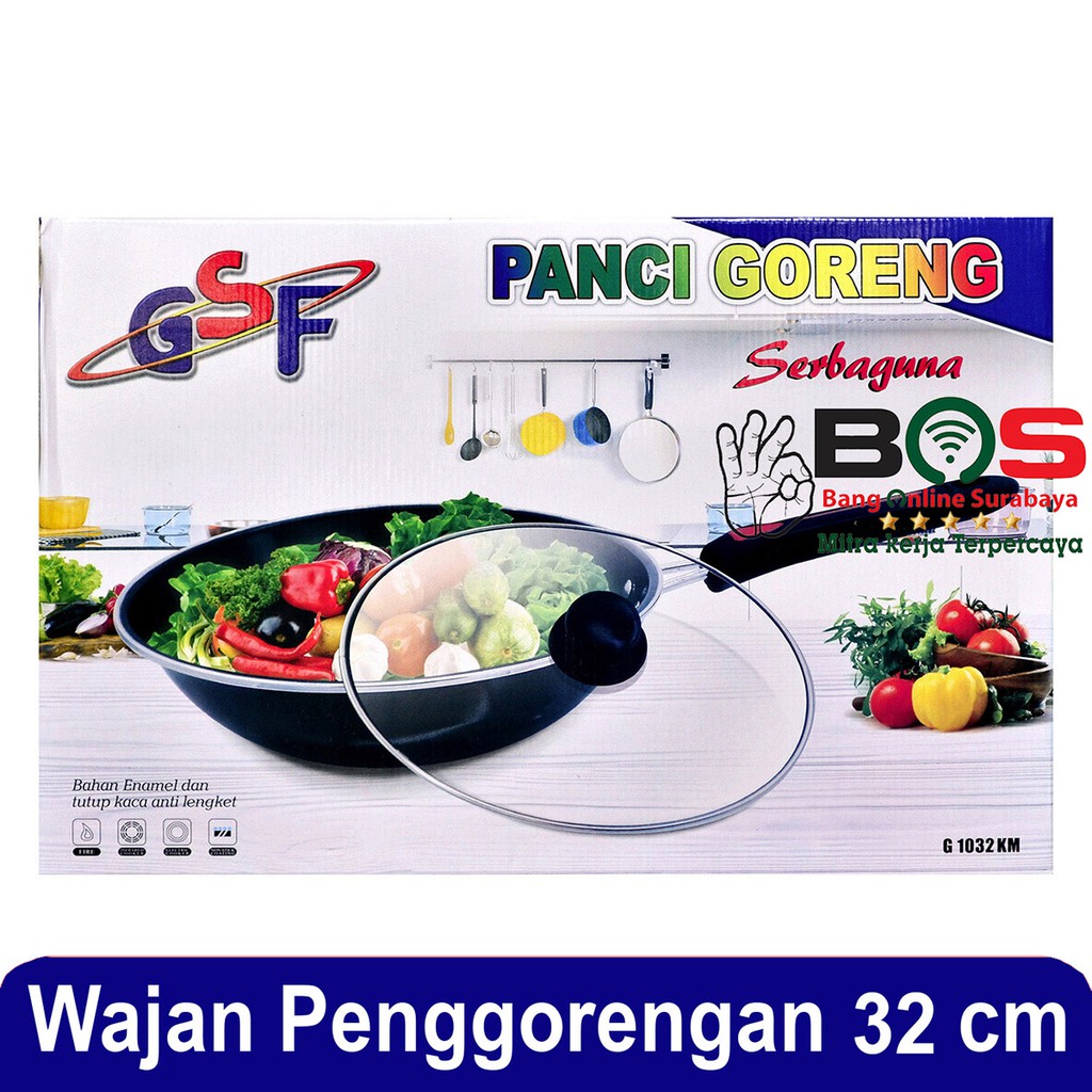 Panci Wajan Anti Lengket Panci Enamel GSF 1032 GSF-1032 GSF1032