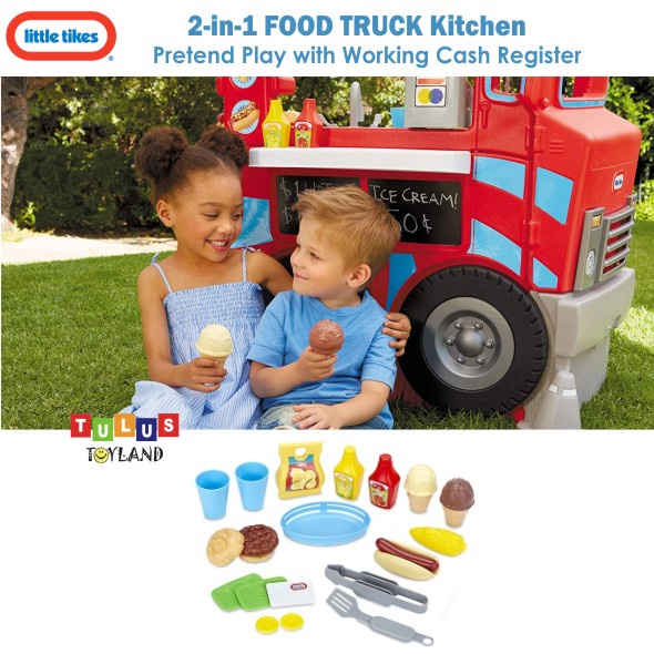 Little Tikes 2 in 1 Food Truck Kitchen Pretend Play cash register  2in1 mainan masak dapur kasir dapuran anak