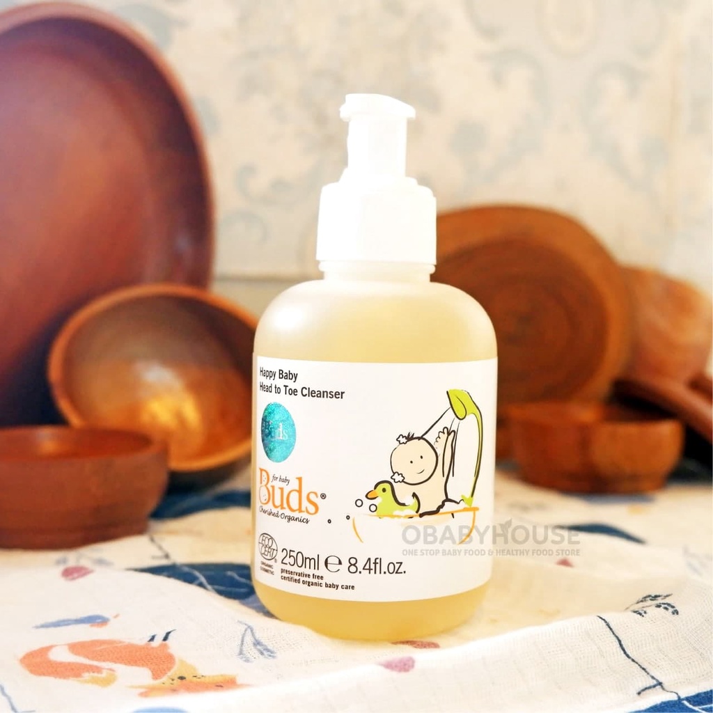 Buds Cherished Organics - Happy Baby Head To Toe Cleanser 250 ml