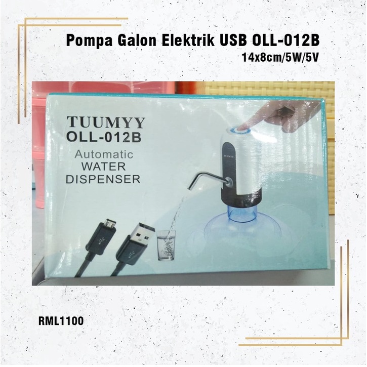 Pompa/Dispenser Galon Elektrik USB Rechargeable