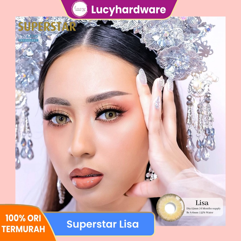 Superstar Lisa softlens warna bulanan