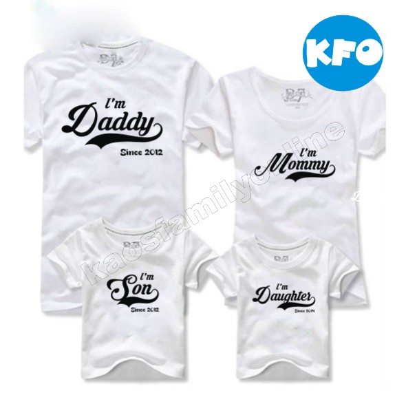 Baju Kaos Keluarga Family Couple Gathering Request Nama Custom Termurah