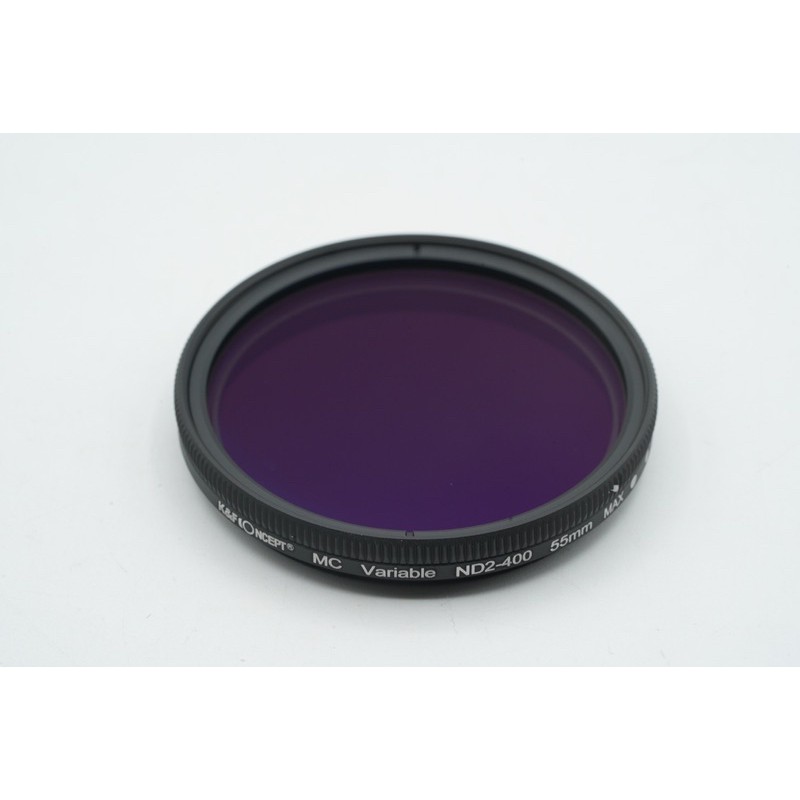 K&amp;F Concept ND 55mm Variable Fader ND2-400 55 mm MC Blue Multi Coated - SKU 1.001.1519