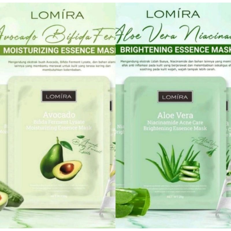 Masker Wajah Lomira / Sheet Mask Lomira / Essence Face Mask Lomira