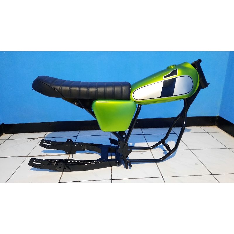 rangka dan bodyset trail plus arm konsep jadul