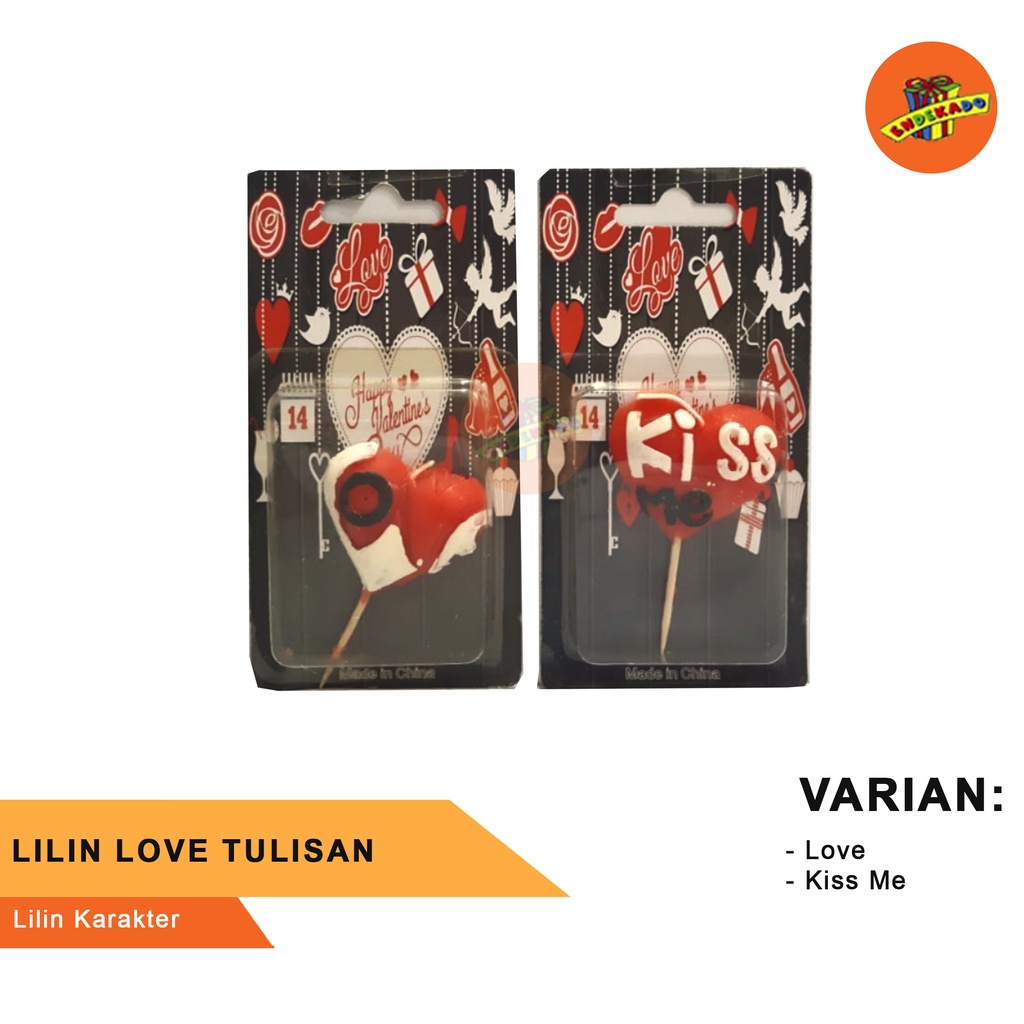 LILIN LOVE TULISAN - Lilin Karakter