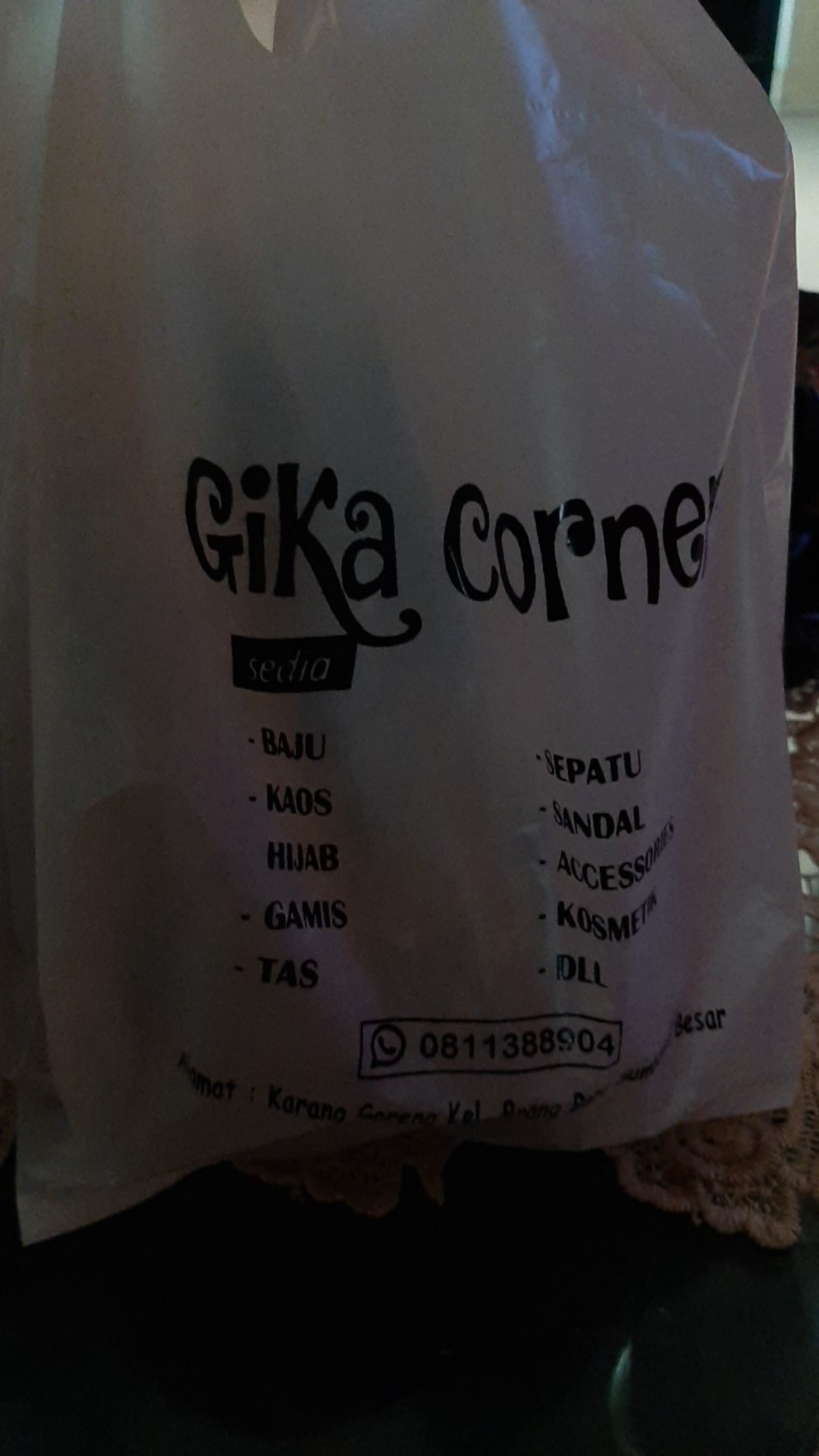 Paket Hemat 500 Pcs Plastik Kresek Sablon Ukuran 15x28