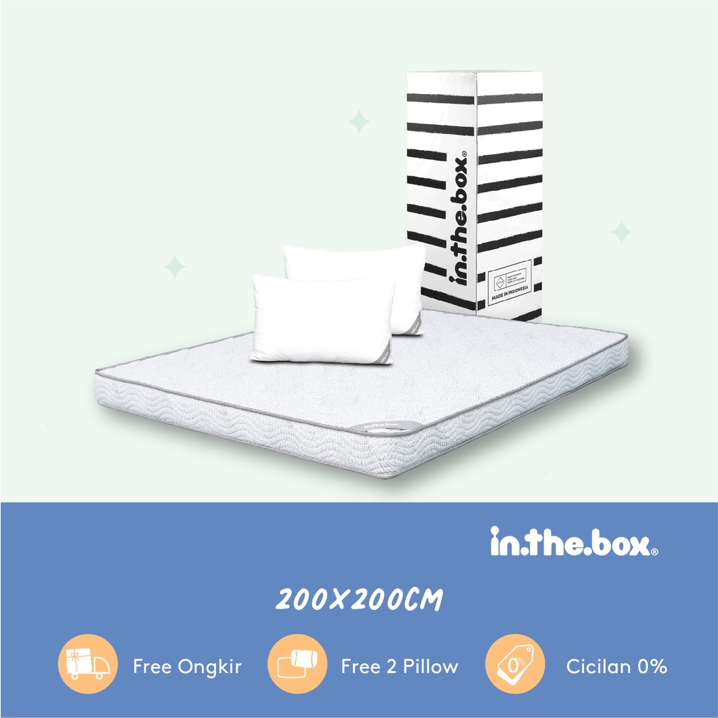 Matras In The Box HYBRID Tebal 15cm Ukuran 200x200 Kasur Spring Bed Inthebox Original