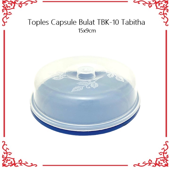 Toples Capsule/Toples Roti/Tempat Kue Bulat TBK-10 Tabitha