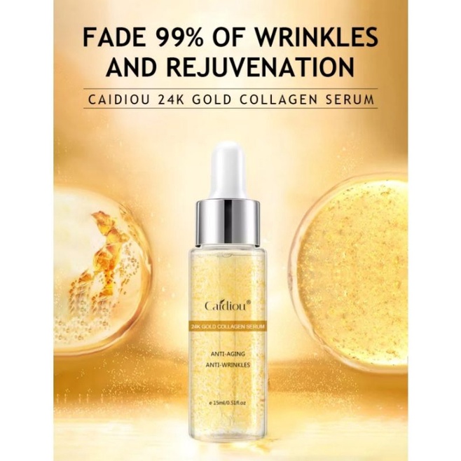 (COD) SERUM WAJAH CAIDIOU 24K/SERUM ANTI COLLAGEN /ANTI PENUAAN DINI DAN PENGECIL PORI2