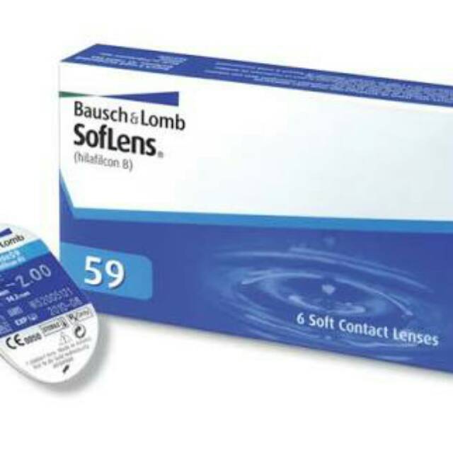 bausch and lomb 59 softlens bening bulanan transparan ready minus mata sensitif