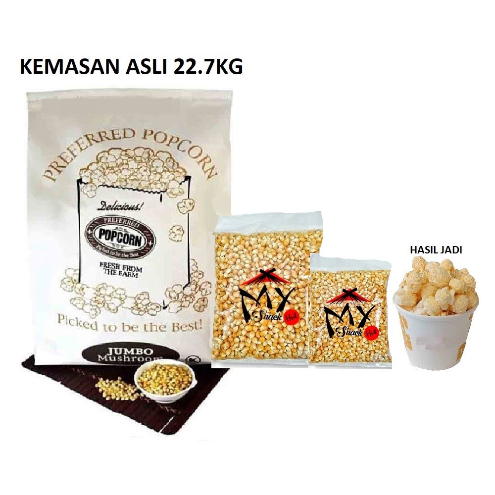 POPCORN JUMBO MUSHROOM 100GR - POP CORN MASRUM POPPED BESAR BIJI JAGUNG KERNEL JAMUR BULAT XXI BIOSKOP