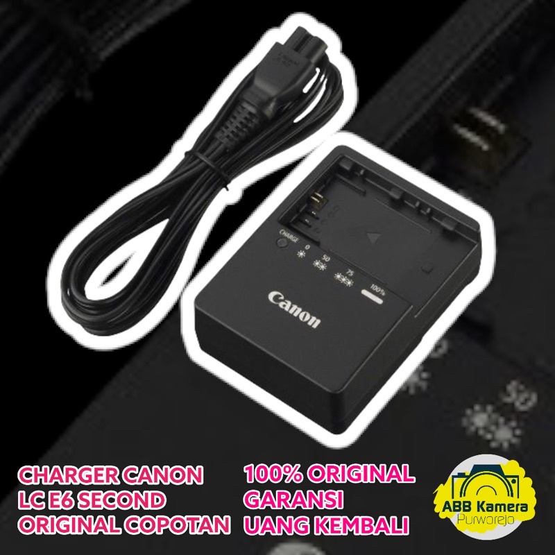 CHARGER CANON LC E6 ORIGINAL FOR CANON 60D 70D 6D 5D MARK II 6D MARK II 80D EOS R