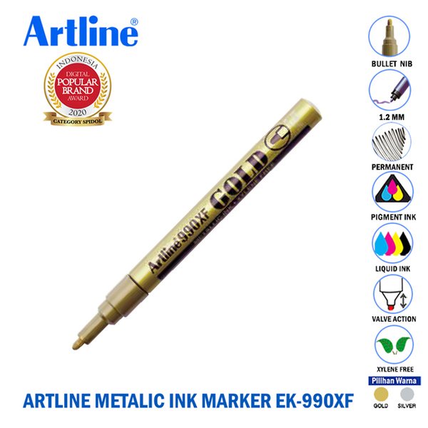 

Artline spidol permanen metallic ink marker