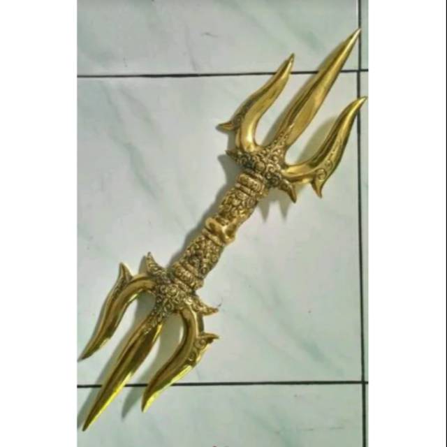 Trisula Dobel kuningan