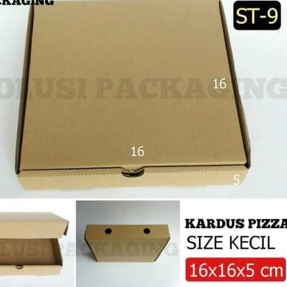 

✼-✼ KARDUS PIZZA 16X16X5 CM ISI 10 PCS/PIZZA BOX KOTAK BAJU DISTRO BOX KEMASAN KARDUS POLOS PACKING