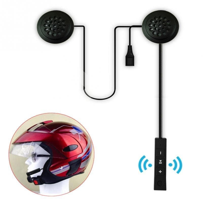 Headset Bluetooth Helm Motorcycle Anti Interference - MH03 - Black