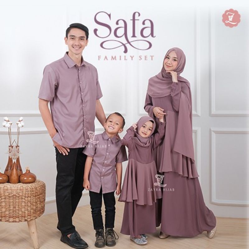 OPEN PO SARIMBIT SAFA FAMILY SET SPESIAL IDUL FITRI BY ZAYRA HIJAB