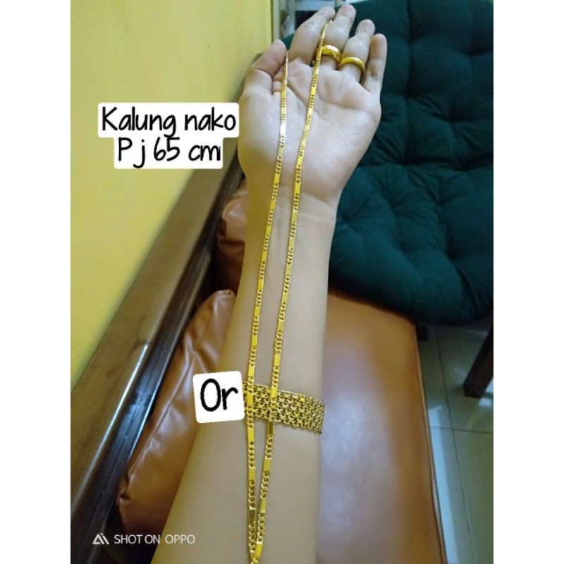 kalung nako pesta panjang 65 cm sepuhan