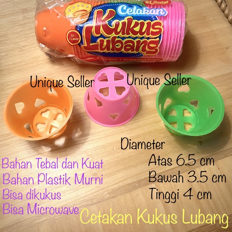 Cetakan Kue Kukus Lubang Plastik isi 12 / Cetakan Kue Kukus Lubang / Cetakan Kue Mangkok / Cetakan Bolu Kukus Lubang BL Product isi 12