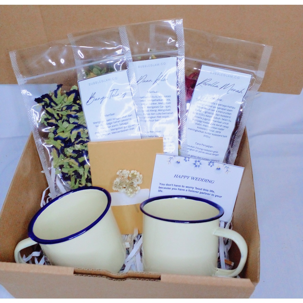 

Hampers herbal tea couple set/gift set artisan tea/gift box flower tea/gift box imun booster/teh herbal
