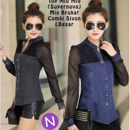Murah Abis 51403-Blouse Miu Miu New