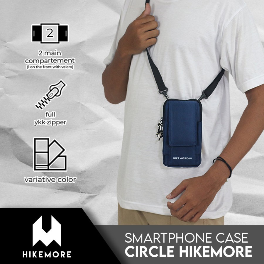 Hikemore Smartphone Case Circle Tas Selempang Pouch HP Handphone Original