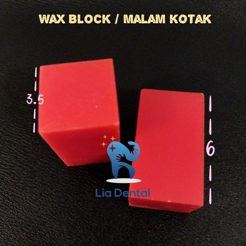 Dental Carving Wax Block / Lilin untuk ukir Gigi