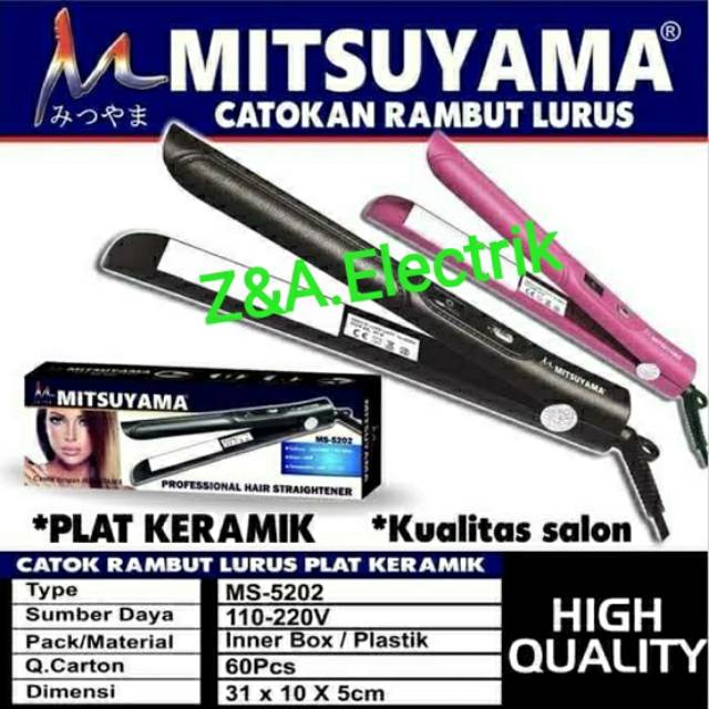 Alat Catokan Rambut Keramik MS-5202 MITSUYAMA