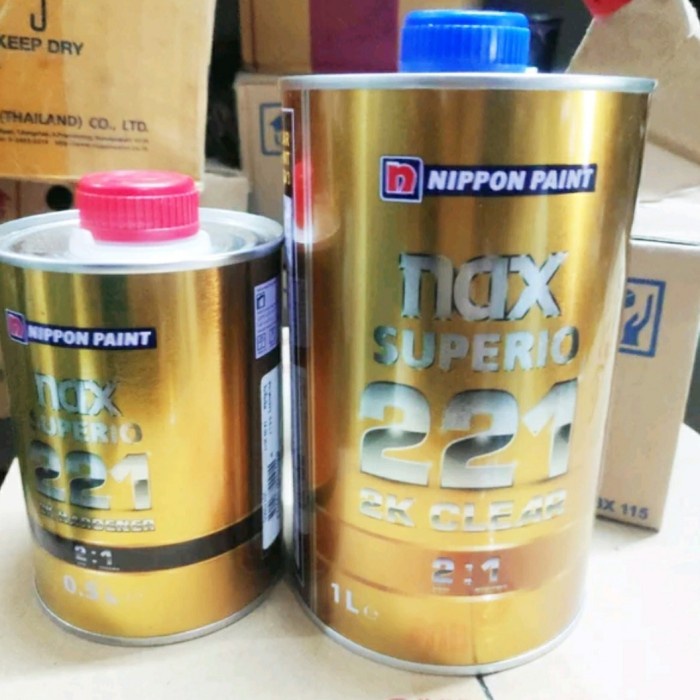 Clear coat nax superio 221 nippon paint