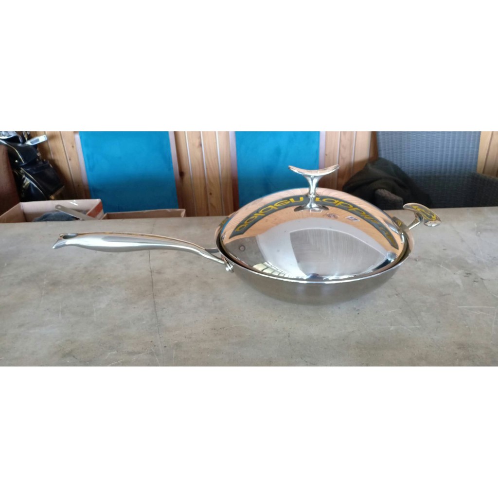 Panci Wok Pan Stainless 316 Jerman Bestsaller