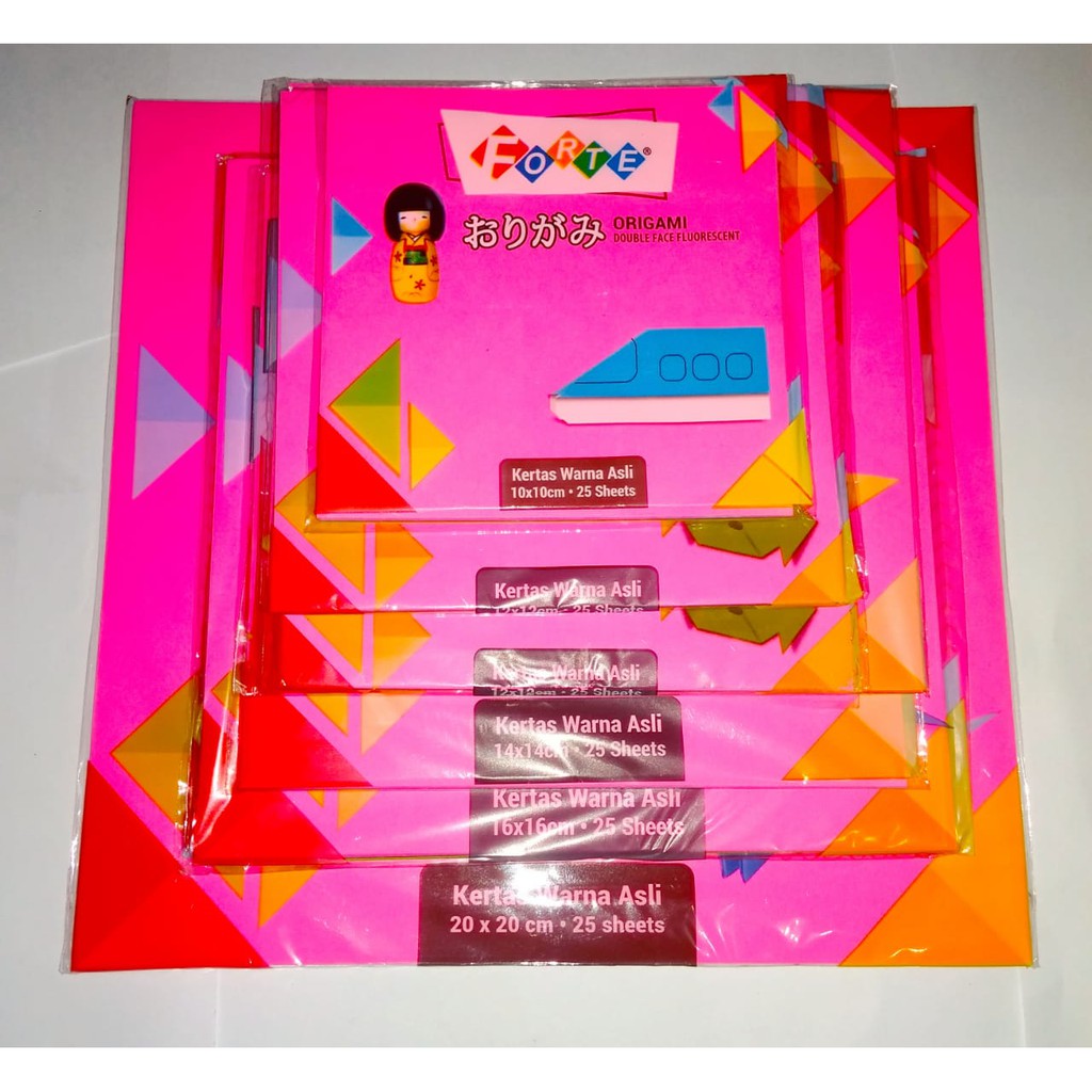 

Kertas Origami warna-warni Forte